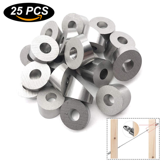 25 Pack Stainless Steel 1/4" 30 Degree Angle Beveled Washer