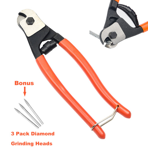 8 inch Steel Cable Wire Cutter with Diamond Grinding Head