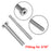 40 Pack Stainless Steel Invisible Receiver and Swage Stud End