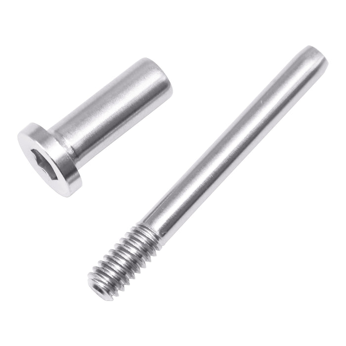 20 Pack Stainless Steel Invisible Receiver and Swage Stud End for 1/8"