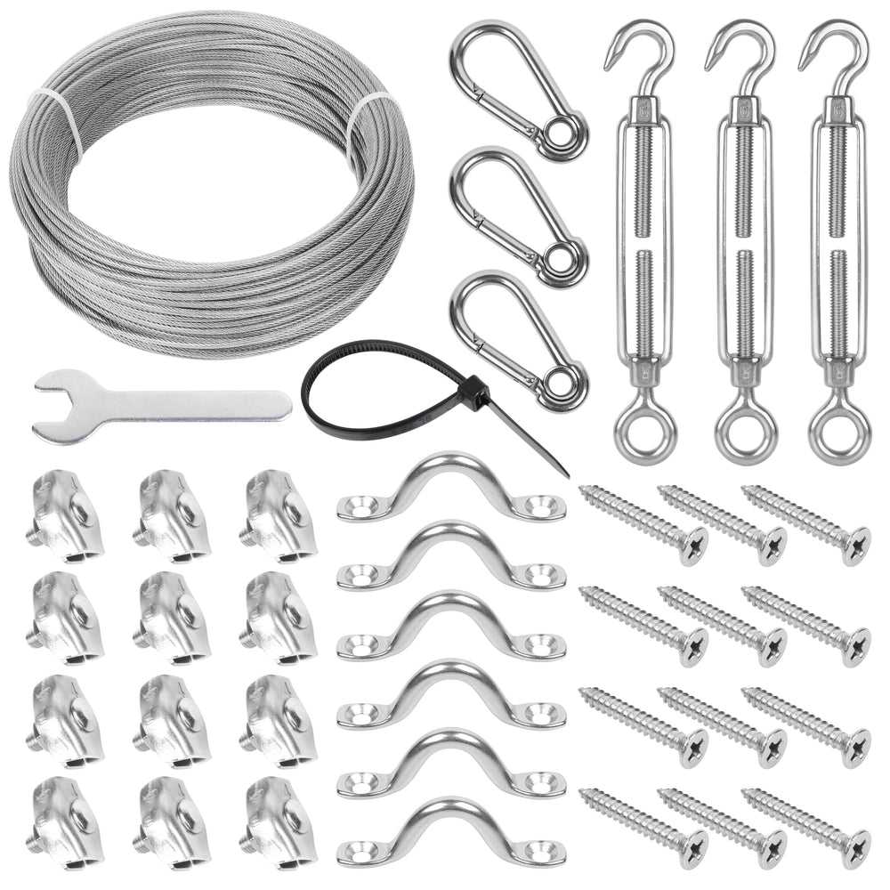 Globe String Light Suspension Kit, Outdoor Light Guide Wire