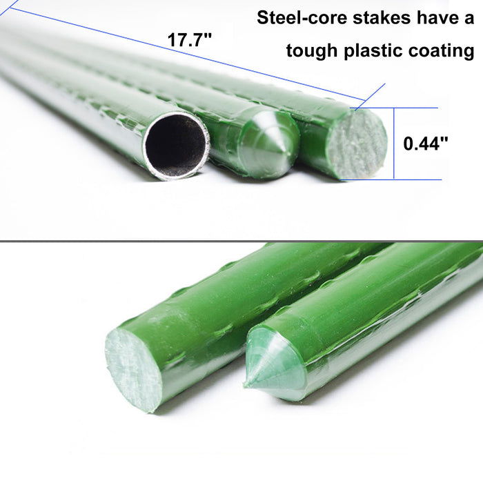 plastic plant support stakes 104 Pcs Garden Plant Support Stakes — Blikahome