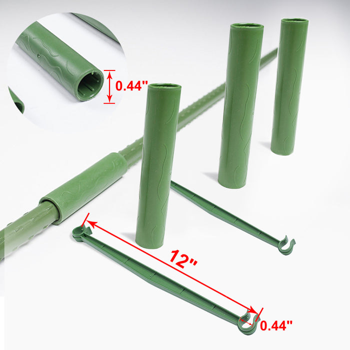 plastic plant support stakes 104 Pcs Garden Plant Support Stakes — Blikahome
